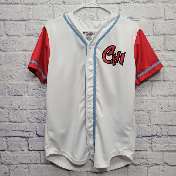 Vintage Sneak Gallery 23 Baseball Jersey‎ Size S Chi Red White Blue *READ - Picture 1 of 8